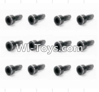 HBX 12882P ONSLAUGHT Screws Parts-Cap Head Screws(12pcs)-2X6mm Parts-S165,HaiBoXing HBX 12882P ONSLAUGHT RC Car Parts