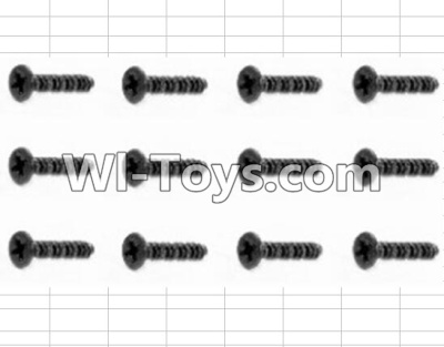 HBX 12883 Screws Parts-Countersunk Self Tapping Screw(12pcs)-2X9mm Parts-S038,HBX 12883P Car Parts