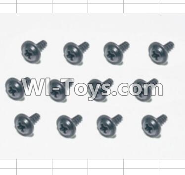 HBX 12883 Screws Parts-Flange Head Self Tapping Screws(12pcs)-2.6X8mm Parts-S160,HBX 12883P Car Parts