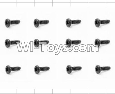 HBX 12883 Screws Parts-Round Head Self Tapping Screws(12pcs)-2.6X18mm Parts-S163,HBX 12883P Car Parts