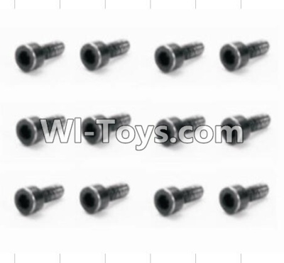 HBX 12883 Screws Parts-Cap Head Screws(12pcs)-2X6mm Parts-S165,HBX 12883P Car Parts