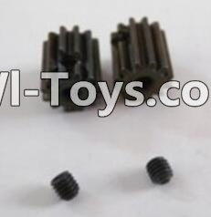 HBX 12885 Iron Hammer Motor Pinion Gears(2pcs)-13Teeth & Set Screws-3X3mm(2pcs) Parts-12026,HaiBoxing HBX 12885 Iron Hammer RC Car Spare Parts