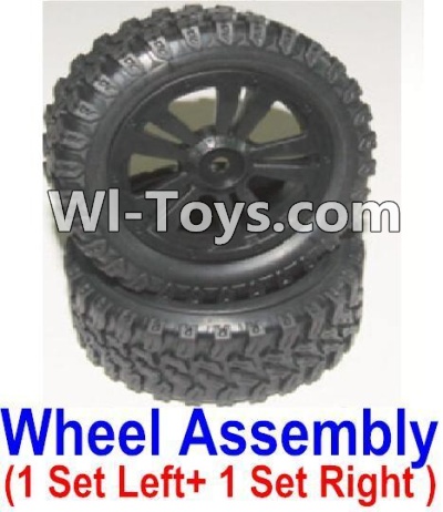 HBX 12885 Iron Hammer Left and Right wheel assembly(2 set-1x Left and 1X Right) Parts-12065,HaiBoxing HBX 12885 Iron Hammer RC Car Spare Parts