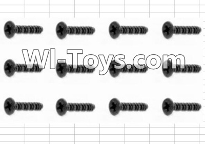 HBX 12885 Iron Hammer Countersunk Self Tapping Screw(12pcs)-2.6X8mm Parts-S020,HaiBoxing HBX 12885 Iron Hammer RC Car Spare Parts