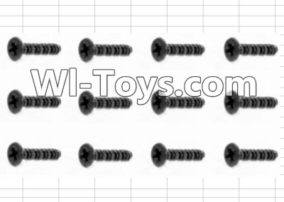 HBX 12885 Iron Hammer Countersunk Self Tapping Screw(12pcs)-2.6X6mm Parts-S061,HaiBoxing HBX 12885 Iron Hammer RC Car Spare Parts