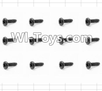 HBX 12885 Iron Hammer Round Head Self Tapping Screw(12pcs)-2.6X6mm Parts-S089,HaiBoxing HBX 12885 Iron Hammer RC Car Spare Parts