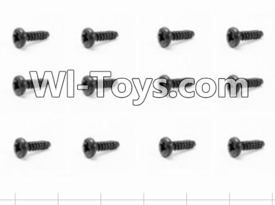 HBX 12885 Iron Hammer Round Head Screw(12pcs)-2.5X8mm Parts-S100,HaiBoxing HBX 12885 Iron Hammer RC Car Spare Parts