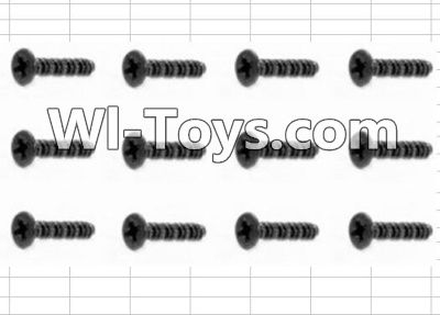 HBX 12885 Iron Hammer Countersunk Self Tapping Screw(12pcs)-2.6X10mm Parts-S138,HaiBoxing HBX 12885 Iron Hammer RC Car Spare Parts
