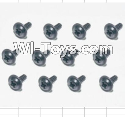 HBX 12885 Iron Hammer Flange Head Self Tapping Screws(12pcs)-2X6mm Parts-S164,HaiBoxing HBX 12885 Iron Hammer RC Car Spare Parts