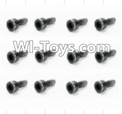 HBX 12885 Iron Hammer Cap Head Screws(12pcs)-2X6mm Parts-S165,HaiBoxing HBX 12885 Iron Hammer RC Car Spare Parts