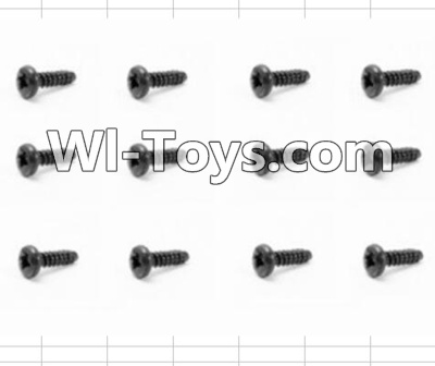 HBX 12885 Iron Hammer Round Head Self Tapping Screws(12pcs)-2.3X16mm Parts-S166,HaiBoxing HBX 12885 Iron Hammer RC Car Spare Parts