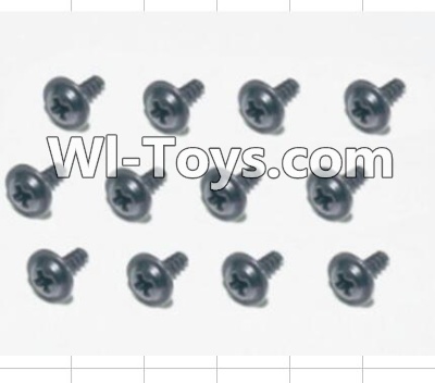 HBX 12885 Iron Hammer Flange Head Self Tapping Screws(12pcs)-2.3X8mm Parts-S167,HaiBoxing HBX 12885 Iron Hammer RC Car Spare Parts