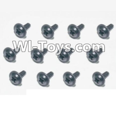 HBX 12885 Iron Hammer Flange Head Self Tapping Screws(12pcs)-2.6X5mm Parts-S168,HaiBoxing HBX 12885 Iron Hammer RC Car Spare Parts