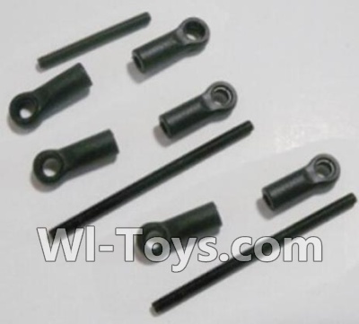 HBX 12891 Front Steering link rod(2pcs) & Servo link rod(1pcs) 12610,1/12 HaiBoXing HBX 12891 Dune ThunderRC Truck Parts