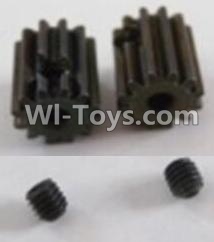 HBX 12891 Dune Thunder Motor Pinion Gears 13T(13 Teeth)& Set Screws-3X3mm(2pcs) 12026,1/12 HaiBoXing HBX 12891 Dune ThunderRC Truck Parts
