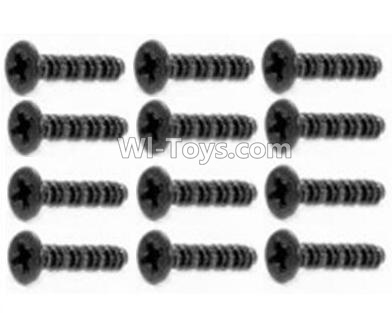 HBX 12891 Dune Thunder Countersunk Screw-3X10mm(12PCS) S062,1/12 HaiBoXing HBX 12891 Dune ThunderRC Truck Parts