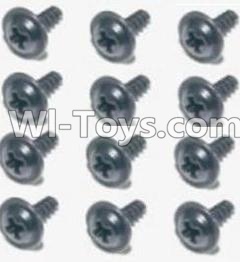 HBX 12891 Flange Head Self Tapping Screws 2.6X8mm(12PCS) S160,1/12 HaiBoXing HBX 12891 Dune ThunderRC Truck Parts