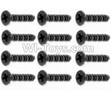 HBX 12891 Dune Thunder Round Head Self Tapping Screws-2.6X25mm(12PCS) S201,1/12 HaiBoXing HBX 12891 Dune ThunderRC Truck Parts