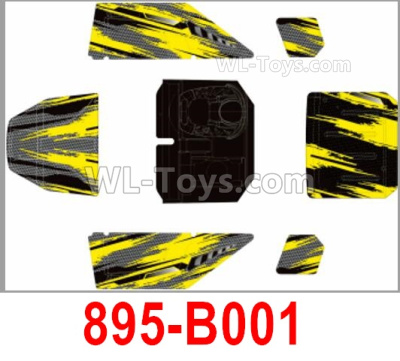HBX 12895 Body Shell Cover, It incnludes the Car Body and Decals. It is very easy to install and remove from the Buggy. 895-B001