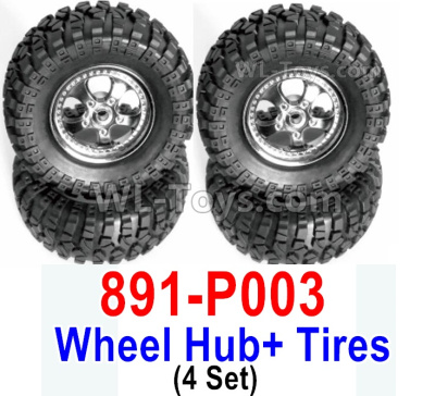 HBX 12895 Wheels Complete. It includes the 4 set Wheels and Tires. The replace accessories number is 891-P003