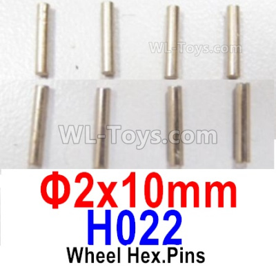 HBX 12895 Wheel Pin for the Wheels. Φ2X10mm, Total 8pcs. The replace accessories number is H022