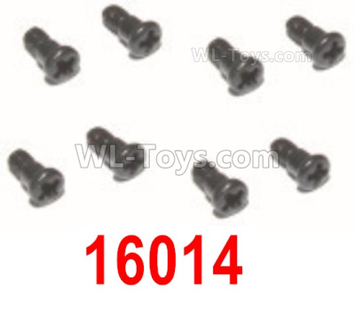 HBX 12895 Steering Hub Step Screws, Total 8pcs. The replace accessories number is 16014