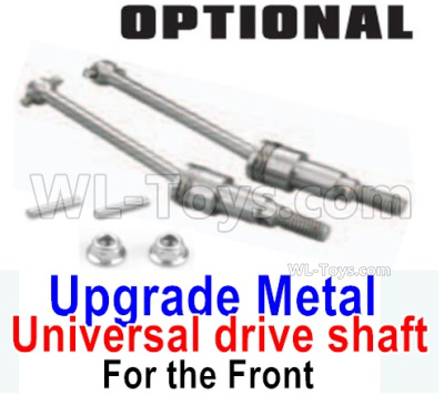 HBX 16889 Upgrade Front Metal Front CAD Shafts + Pins+Lock Nut M4-M16105-For the Front,HaiBoXing HBX 16889 Parts,HBX 1/16 Car Parts