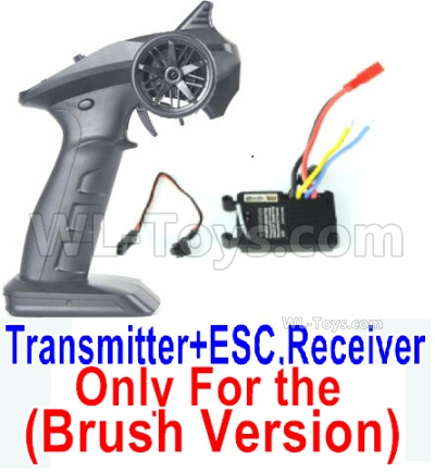 HBX 16889 Transmitter,2.4Ghz Radio+ ESC Receiver board (Only for Brush Car)-12670,HaiBoXing HBX 16889 Parts,HBX 1/16 Car Parts