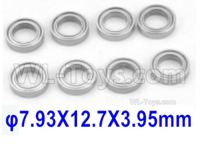 HBX 16889 Ball Bearings (7.93X12.7X3.95mm)-793127,Total 8pcs,HaiBoXing HBX 16889 Parts,HBX 1/16 Car Parts