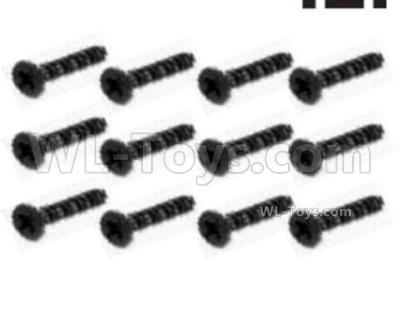 HBX 16889 Countersunk Self Tapping KBHO2.3x12mm-S226,Total 12pcs,HaiBoXing HBX 16889 Parts,HBX 1/16 Car Parts