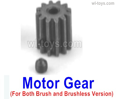 HBX 16890 DESTROYER Parts Motor Gear (14T)+ Ser Screw.M16035,Be suit for Brush and Brushless version.