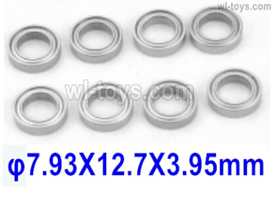 HBX 16890 DESTROYER Parts Ball Bearings.793127.The siez is 7.93X12.7X3.95mm.Total 8pcs.