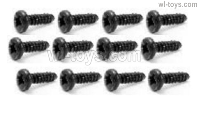 HBX 16890 DESTROYER S007 Screws Parts.Pan Head Self Tapping Screws PBHO2X8mm.Total 12pcs.