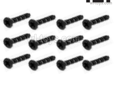 HBX 16890 DESTROYER S226 Screws Parts. Countersunk Self Tapping KBHO2.3x12mm,Total 12pcs.