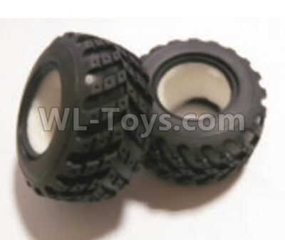 HBX Rampage Tire lether(Not include the Wheel hub)-2pcs Parts,HaiBoXing 18858 RC Car Spare Parts 1/18