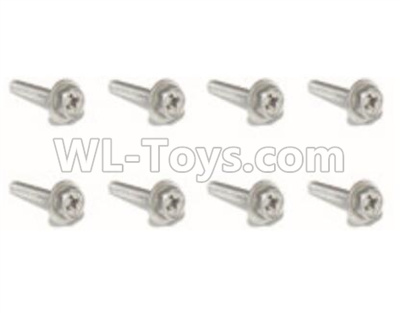 HaiBoXing HBX 18857 Wheel Screws(8pcs)-(2.6X12mm) Parts,HaiBoXing 18857 RC Car Spare Parts 1/18
