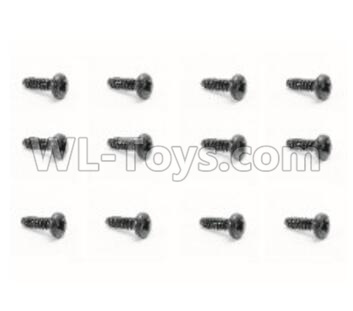 HaiBoXing HBX 18858 Screws Pan Head Self Tapping Screw(12pcs)-PBHO2.3X6mm Parts