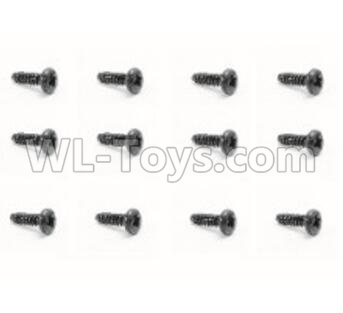 HaiBoXing HBX 18858 Screws Pan Head Self Tapping Screw(12pcs)-PBHO2.3X7mm Parts