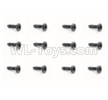 HaiBoXing HBX 18858 Screws Pan Head Self Tapping Screw(12pcs)-PBHO2.3X8mm Parts