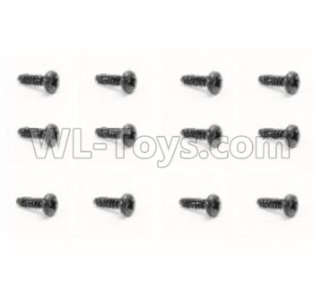 HaiBoXing HBX 18858 Screws Pan Head Self Tapping Screw(12pcs)-PBHO2.3X21mm Parts