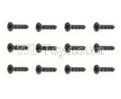 HaiBoXing HBX 18857 Screws Countersunk Self Tapping Screw(12pcs)-BHO2X4mm Parts