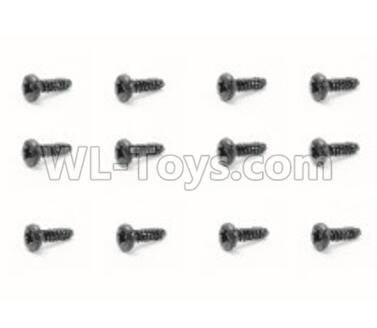 HaiBoXing HBX 18857 Screws Pan Head Self Tapping Screw(12PCS)-PMHO2x6mm Parts