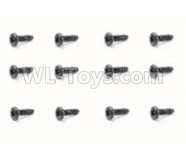 HaiBoXing HBX 18858 Screws Pan Head Self Tapping Screw(12PCS)-PMHO2.3x12mm Parts