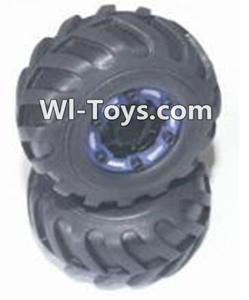 HaiBoXing 2098B Spare Parts-17-02 24968 Official Left and Right wheel assembly(2 set),,HBX 2198B Car Parts,HaiBoXing 1:24 2198B RC Truck Spare parts Accessories,HBX 1/24 2198B 4WD High Speed Buggy Parts