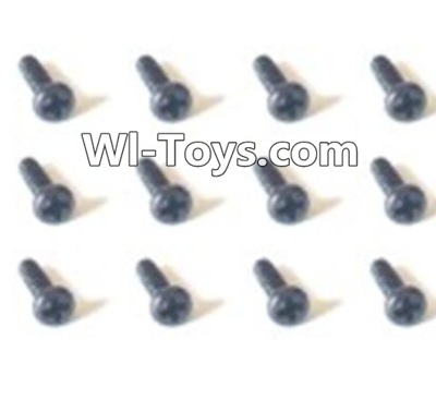 HaiBoXing 2098B Spare Parts-46 24751 Pan Head Self Tapping Screw(12PCS)-1.8x4.5mm,,HBX 2198B Car Parts,HaiBoXing 1:24 2198B RC Truck Spare parts Accessories,HBX 1/24 2198B 4WD High Speed Buggy Parts