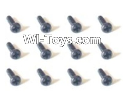 HaiBoXing 2098B Spare Parts-47 24752 Pan Head Self Tapping Screw(12PCS)-1.4x2.3mm,,HBX 2198B Car Parts,HaiBoXing 1:24 2198B RC Truck Spare parts Accessories,HBX 1/24 2198B 4WD High Speed Buggy Parts