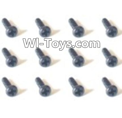HaiBoXing 2098B Spare Parts-59 24774 Countersunk head Screws(12PCS)-2x6mm,,HBX 2198B Car Parts,HaiBoXing 1:24 2198B RC Truck Spare parts Accessories,HBX 1/24 2198B 4WD High Speed Buggy Parts