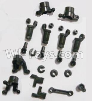 HBX 2118 anti-Shocks Assembly & Steering Cups & Rear Shaft sleeve 25002R,HaiBoxing HBX 2118 Defensor RC Car Parts 1/24