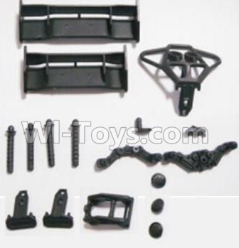 HBX 2118 Tail Wings & Bumpers & Car Body Support column 25003,HaiBoxing HBX 2118 Defensor RC Car Parts 1/24