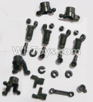 HBX 2128 Wildrider anti-Shocks Assembly & Steering Cups & Rear Shaft sleeve 25002R,HaiBoXing HBX 2128 RC Car Parts 1/24